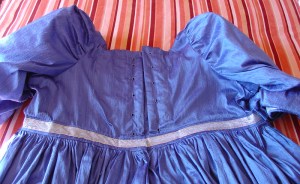 regency blue back detail