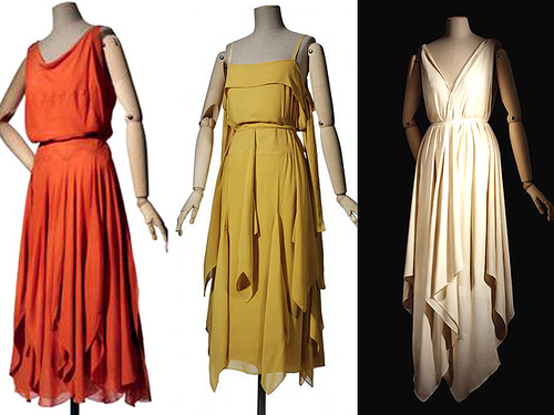 vionnet handkercheif dresses
