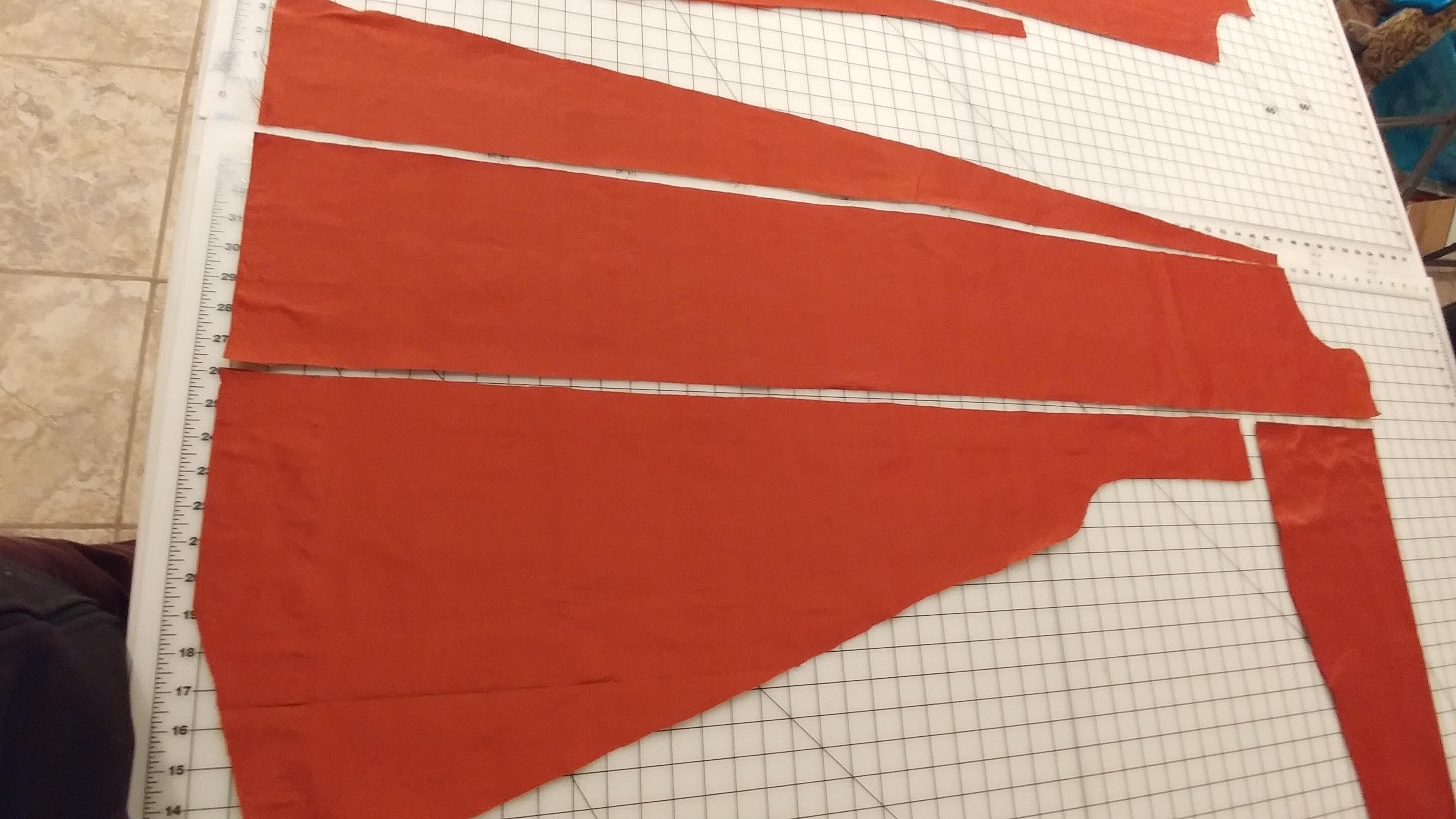 anteri period cut left side full length gore